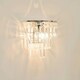 image 2 of ValueLights Pair Kelsks Clear Acrylic Droplet Wall Light & Bulb Silver
