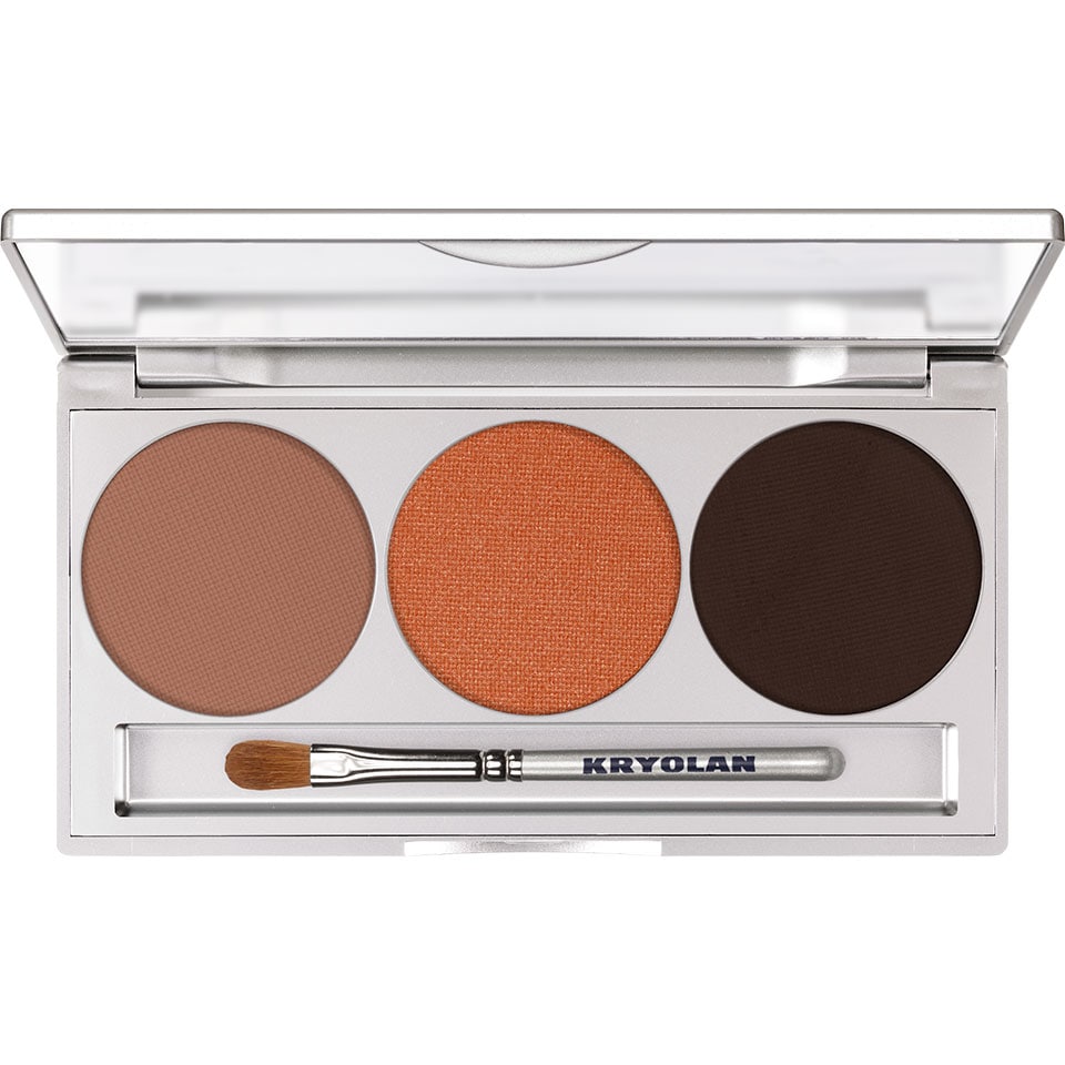 image 1 of Eye Shadow Trio Set – Smokey Collection | Orange | smokey terracotta