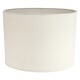 image 1 of Contemporary and Stylish Soft Cream Linen Fabric Oval Lamp Shade - 30cm Width | Cream