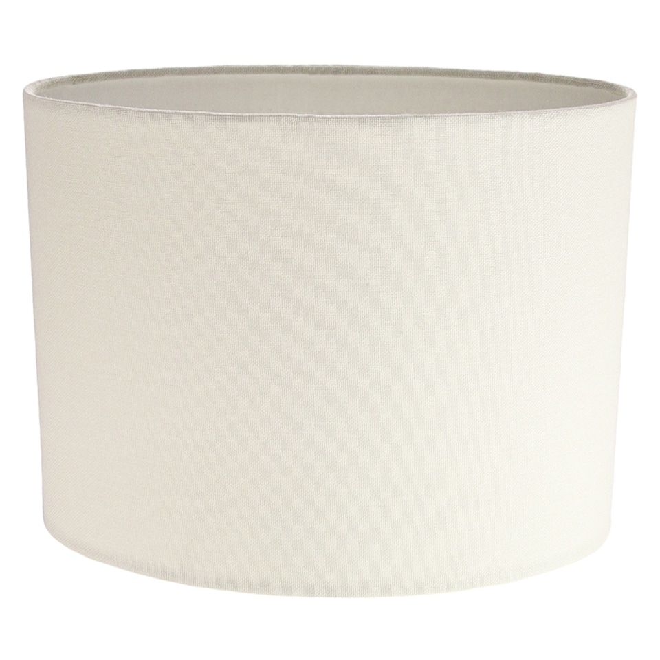 image 1 of Contemporary and Stylish Soft Cream Linen Fabric Oval Lamp Shade - 30cm Width | Cream