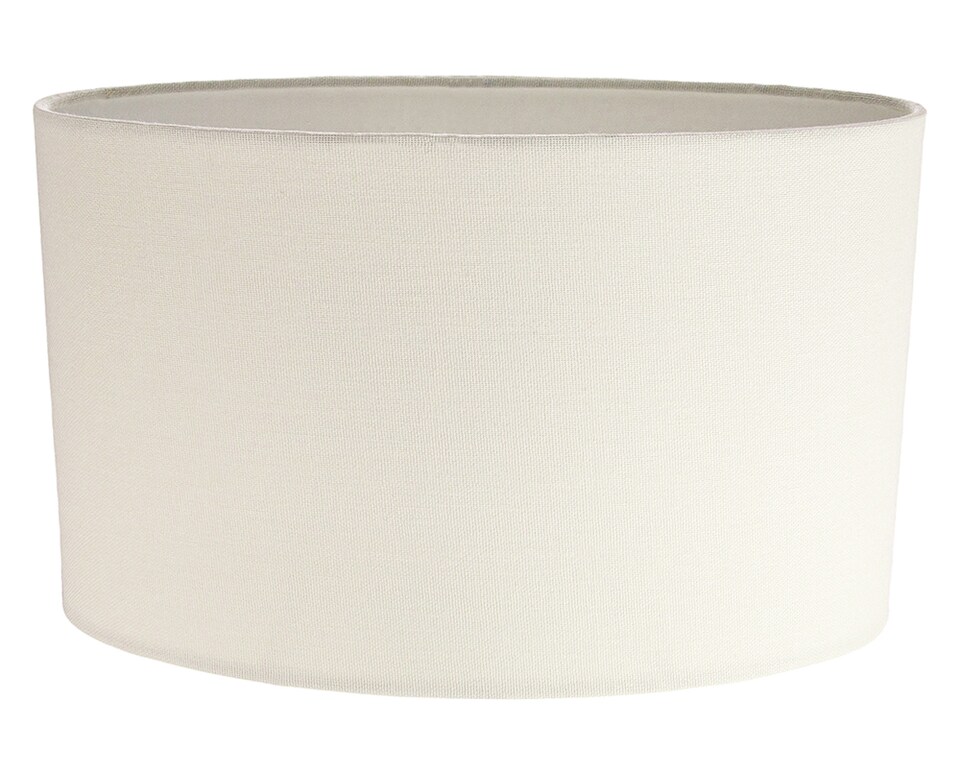 image 1 of Contemporary and Stylish Soft Cream Linen Fabric Oval Lamp Shade - 30cm Width | Cream