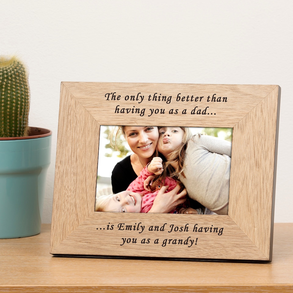 image 1 of Personalised The only Thing Better Grandad Wood Picture Frame 6x4 Fathers Day