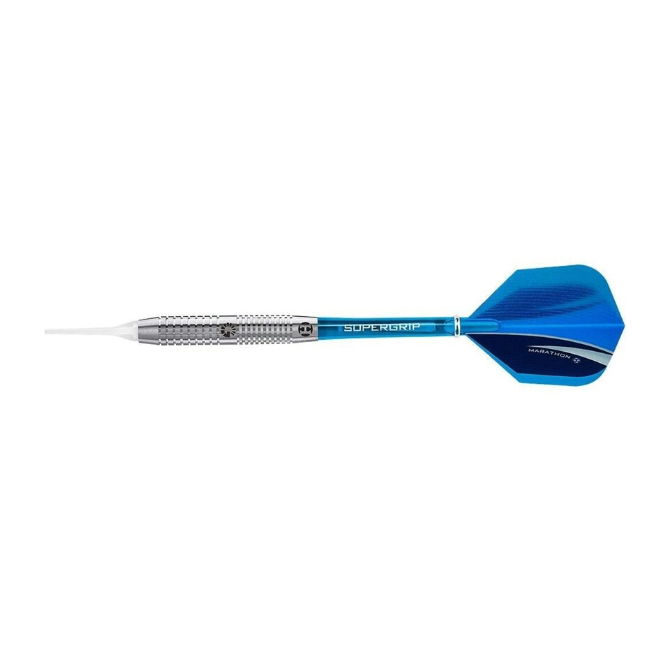 image 1 of Harrows Genesis Tungsten Darts (Pack Of 3) - Silver/Blue - 22g