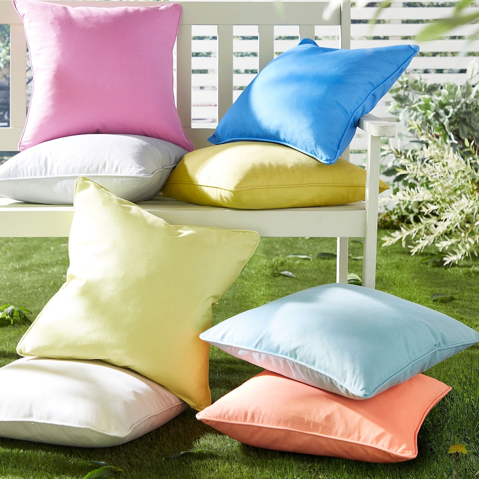 image 1 of Fusion Plain Dye Cushion Cover Silver