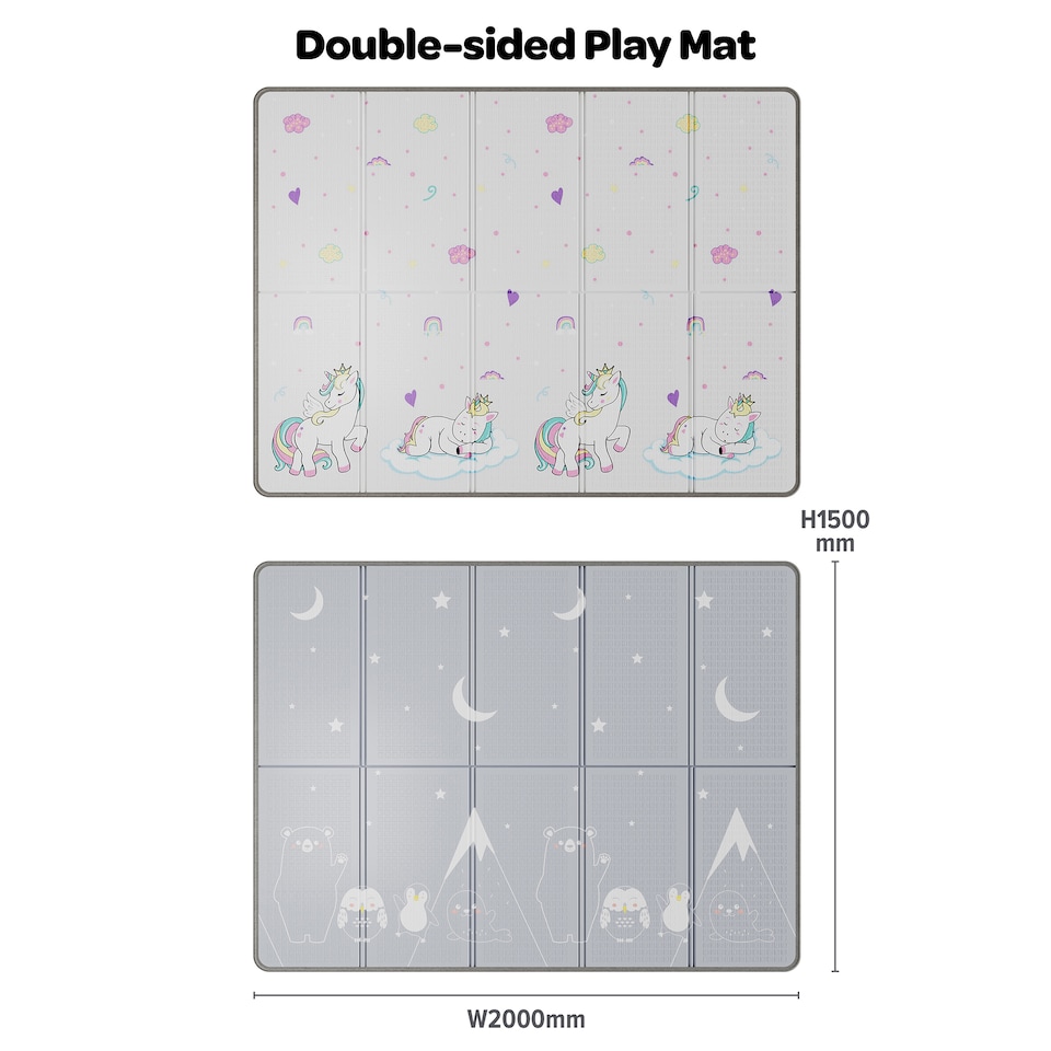 image 1 of Kids Unicorn Play Tent and Play Mat Set