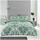 image 1 of VELVETIO Marilyn Complete Duvet Cover Set with Fitted Sheet Soft Printed Bedding Bedset Green | Double