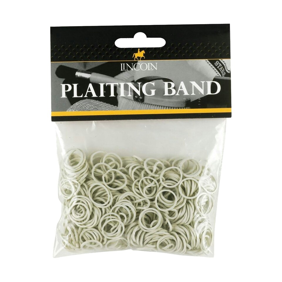 image 1 of Lincoln Plaiting Bands (500 Pack) - White - One Size