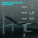 image 3 of HOMCOM Adjustable Multi Gym Weight Bench Barbell Stand Chest Leg Abs Training