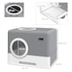 image 4 of PawHut Enclosed Cat Litter Tray with Lid, Front Entry, Top Exit, Scoop - Grey