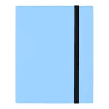 PokeProtection Trading Card Binder with Strap Closure and 360 Card Capacity in Baby Blue | Blue | Baby Blue | 1