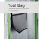 image 5 of Outsunny Mylar Hydroponic Grow Tent w/ Floor Tray for Indoor Plant 60x60x140cm