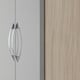 image 10 of Nevada 2 Door 1 Drawer Wardrobe - L52 x W78 x H182.5 cm - 3D Effect Grey | Grey | 3D Effect Grey