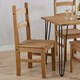 image 3 of Core Products Pair of Corona Solid Pine Chairs H100cm x W41.5cm x D48cm Brown