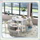 image 5 of AIYAPLAY Five-Piece Kids Table and Chairs Set w/ Storage for 3-8 Years, Grey 