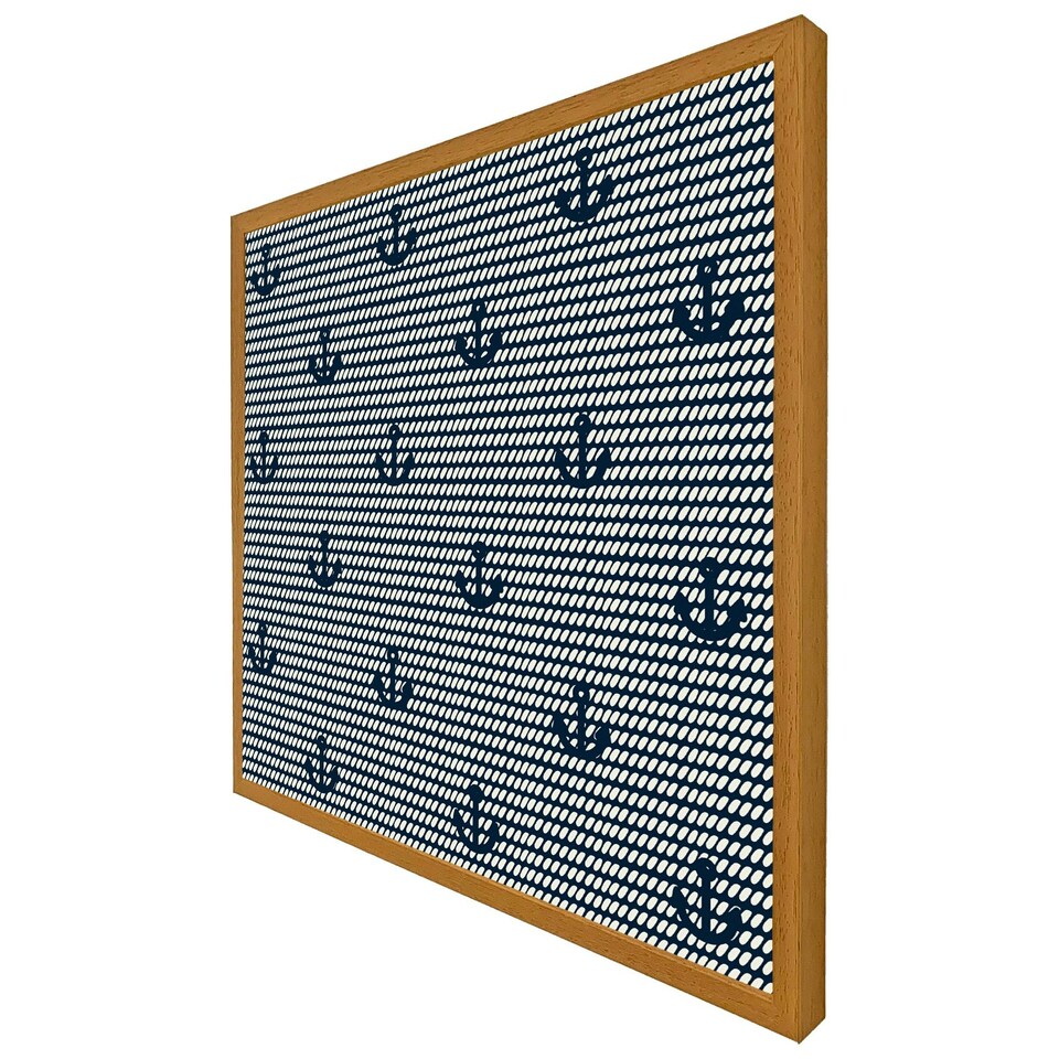 image 1 of Anchors on rope pattern (Picutre Frame) Grey | XS