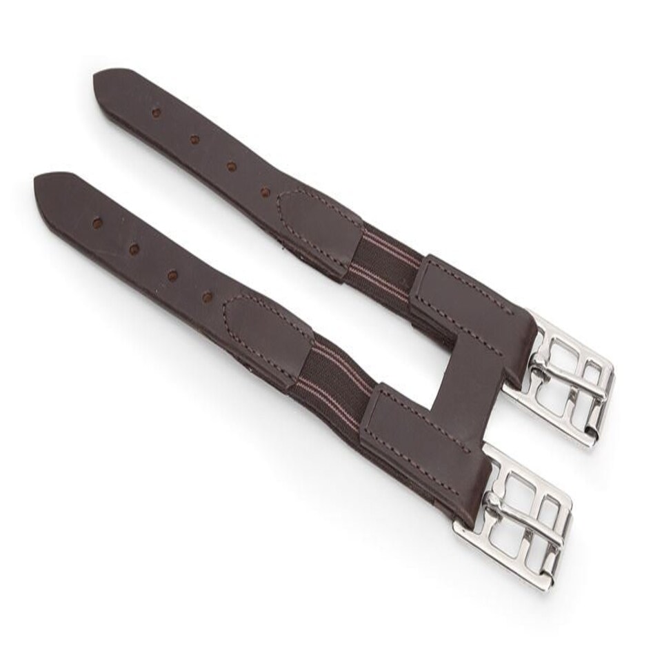 image 1 of Shires Blenheim Girth Extension With Elastic Brown | Colour: H.Brown
Size: One Size