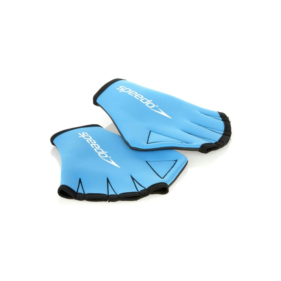 image 1 of Speedo Unisex Adult Swimming Gloves - Blue/Black - S