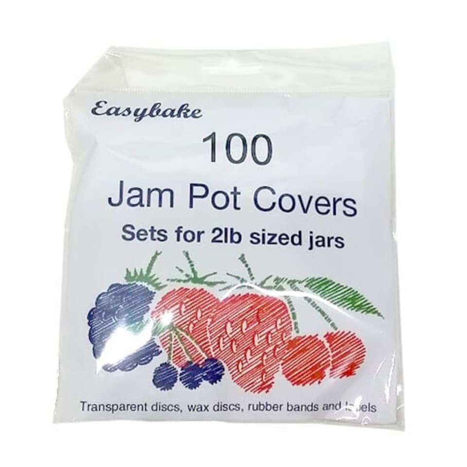 NJ Products Transparent Jam Pot Covers 2lb
