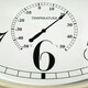 image 8 of Primrose Outdoor Garden Wall Clock with Thermometer Big Time 90cm Diameter