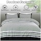 image 5 of Meander Greek Printed Duvet Cover Set Reversible Polycotton Beddings Black | Double
