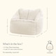 image 6 of Kids Teddy Bear Armchair Bean Bag Natural Childrens Bean Bags | Cream | Natural | M | 1