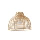 image 1 of ValueLights Pair Of Lobster Wicker Rattan Cream Lamp Shades | Cream