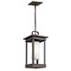 image 1 of South Hope 1 Light Small Outdoor Ceiling Chain Lantern Bronze IP44, E14