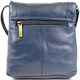 image 2 of Soft Premium Leather Shoulder / Cross Body Bag Blue | Blue