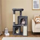 image 6 of Yaheetech 106 cm Cat Tree Tower with Double Condos Dark Grey