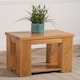 image 1 of Solid Oak Lamp Table for Living Room | Brown | Light Oak