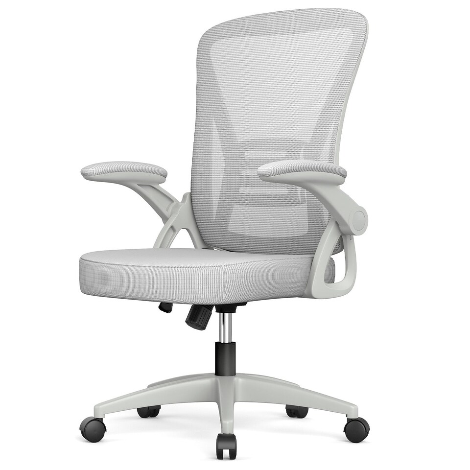 image 1 of Rattantree Ergonomic Office Chair with Flip Up Armrests & Lumbar Support