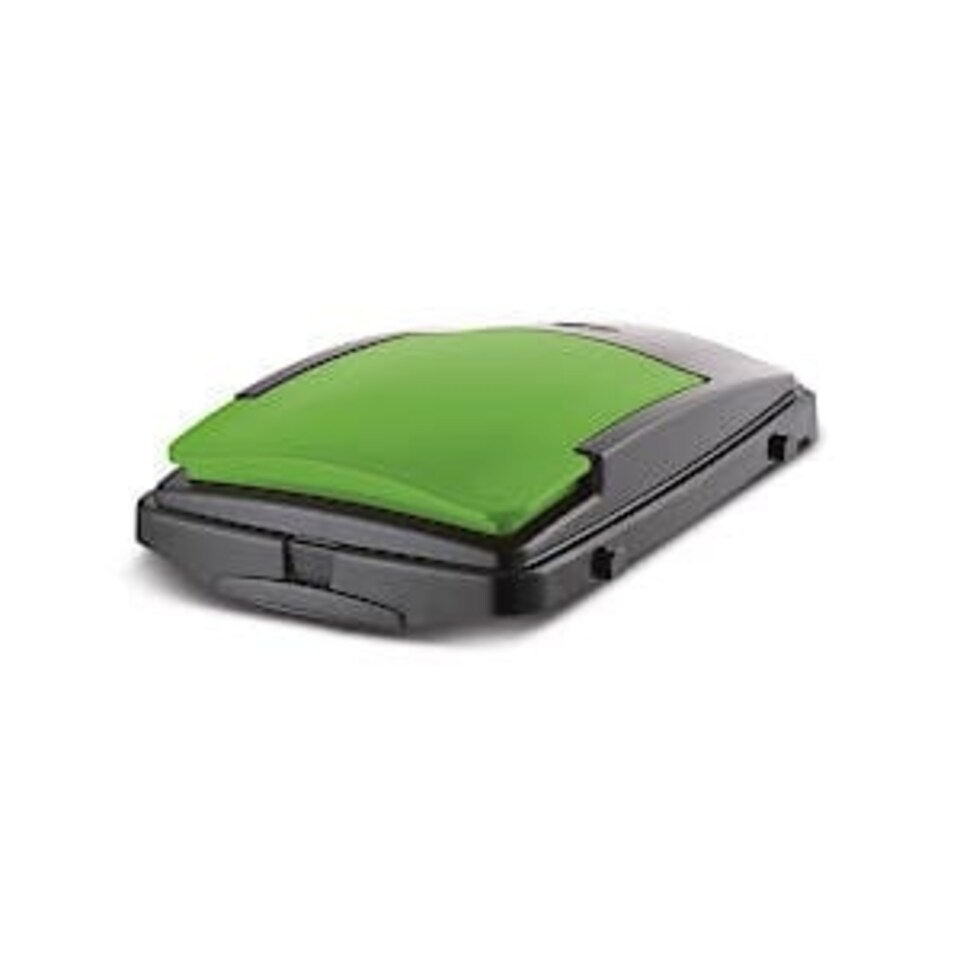 image 1 of Addis 40L Recycling Bin Lid, Green/Black