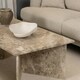 image 4 of Vega Rectangular Coffee Table in Brown Marble