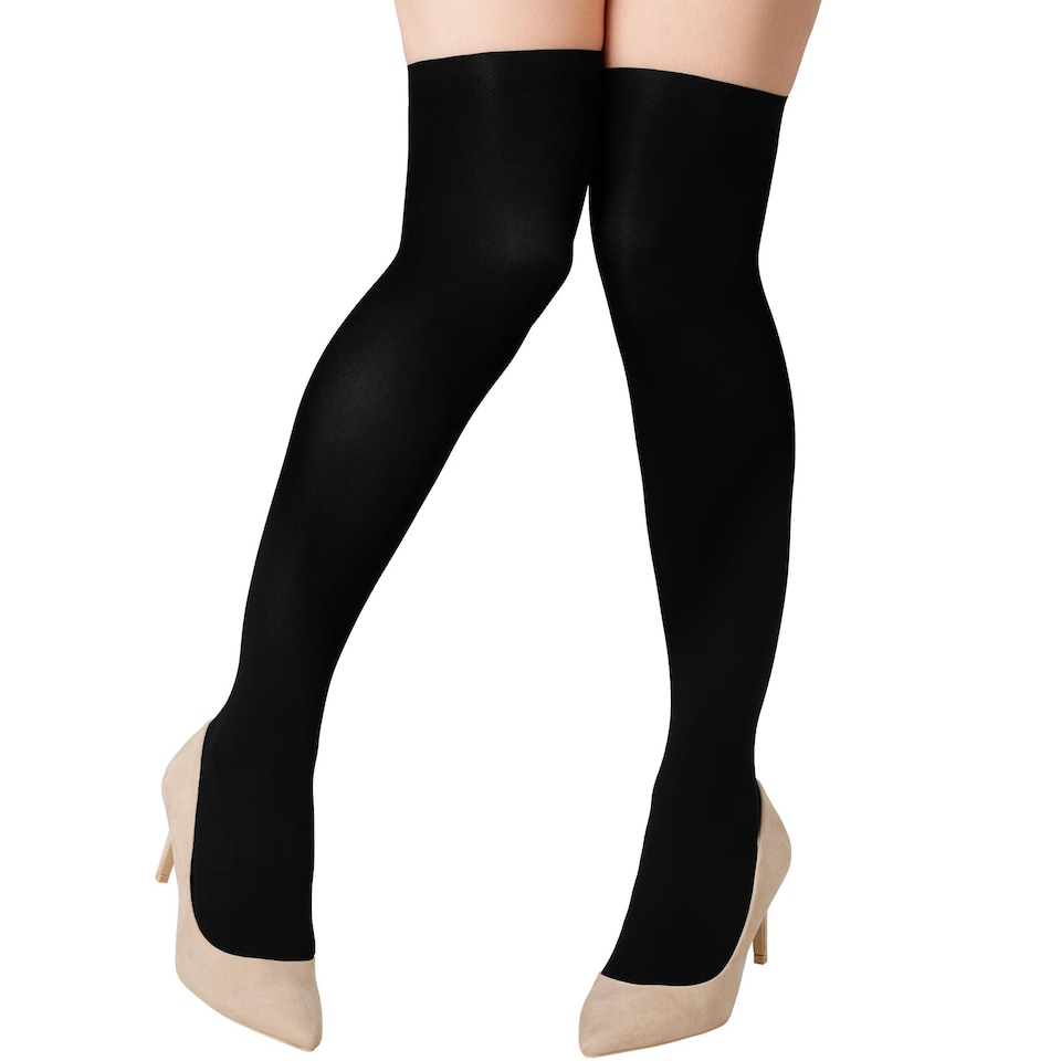 image 1 of Knee high socks black