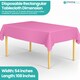image 5 of Disposable Plastic Table Cover, Table Liner - 54" x 108"