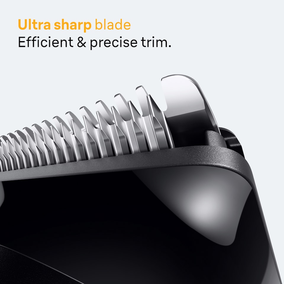 image 1 of Braun Beard Trimmer Series 5, +8 Styling Tools, 40 Lengths, Sharp Blade, BT5560, Black