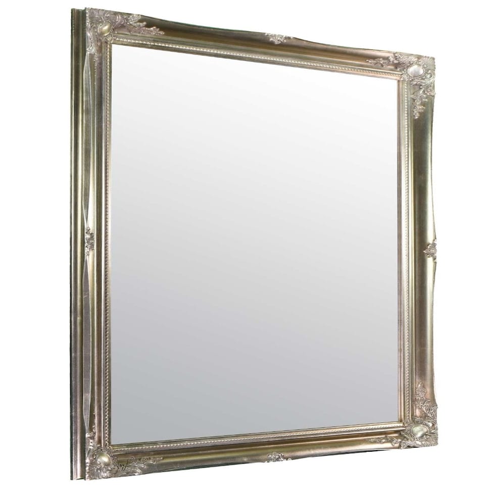 image 1 of Hamilton Vintage Silver Antique Design Wall Mirror 117 x 91 CM | Silver