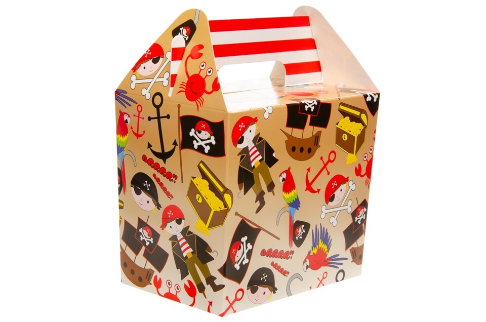 image 1 of Pack of 12 Pirate Party Lunch Boxes