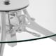 image 5 of Crank Mechanism Adjustable Table- Nickel Finish Round Table With Tripod Legs-Round Table-Decorative Table | Silver