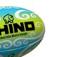 image 2 of Rhino Barracuda Beach Rugby Ball - Green/Blue/White - 4.5