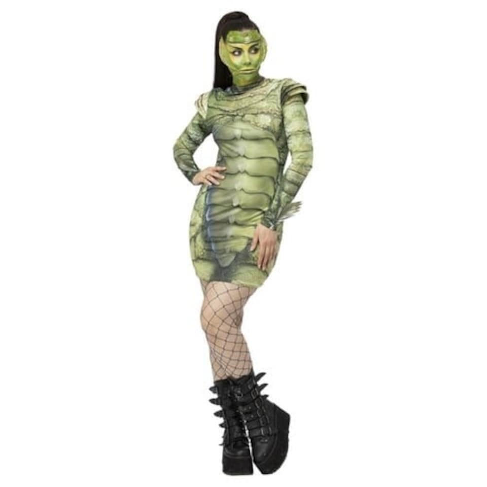 image 1 of Creature From The Black Lagoon Universal Monsters Fancy Dress Costume Ladies Large - UK 16-18 | Multi | 16