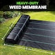 image 2 of Heavy Duty Weed Control Fabric - Landscape Membrane for Garden, Patios & Flower Beds