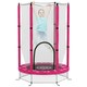 image 1 of AIYAPLAY 4.6FT Kids Trampoline with Safety Enclosure Net, Pink