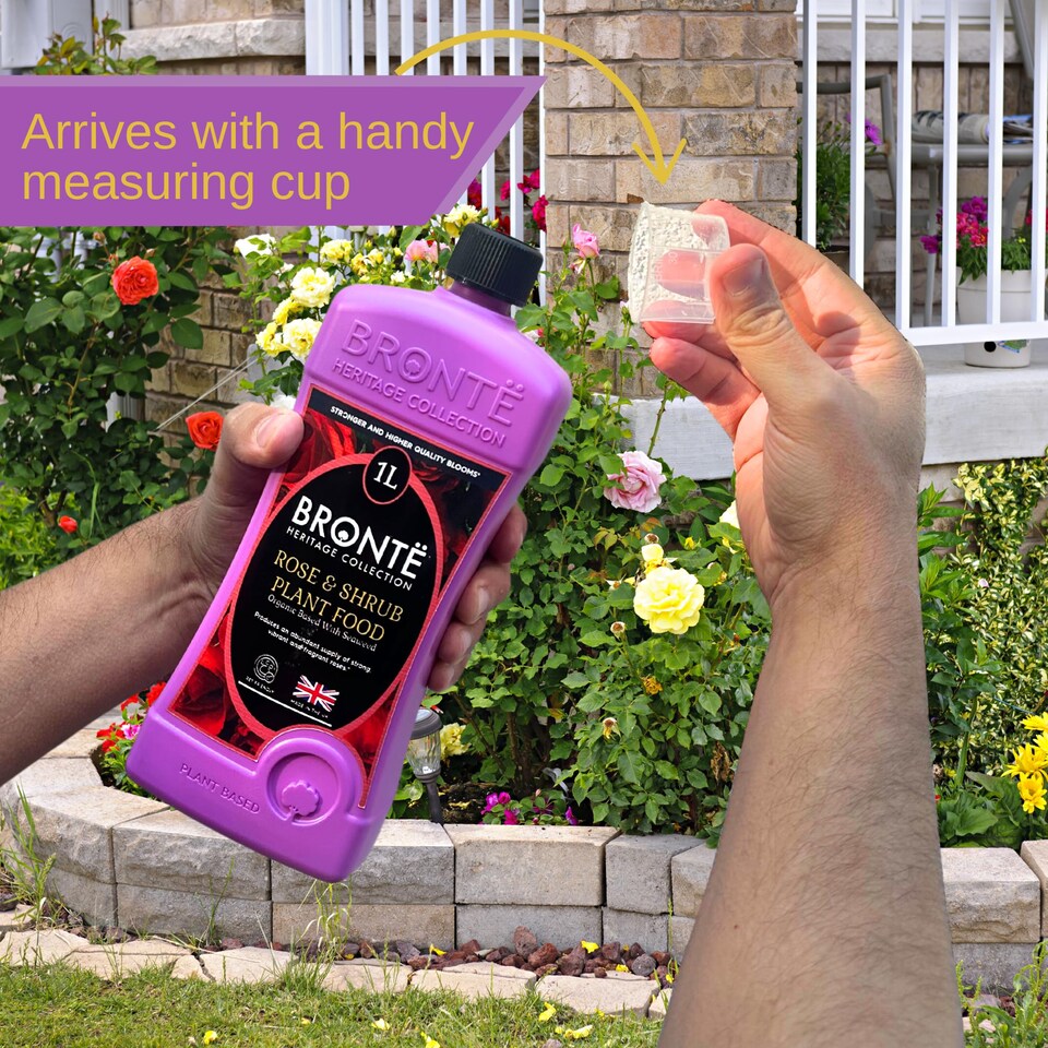 image 1 of Bronte Heritage Collection Rose and Shrub Plant Food 1L Concentrated Organic Liquid Fertiliser, Seaweed-Enriched