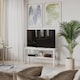 image 2 of URBNLIVING 2 Tier TV Bench Entertainment Media Stand 90cm | Multi | White | 1