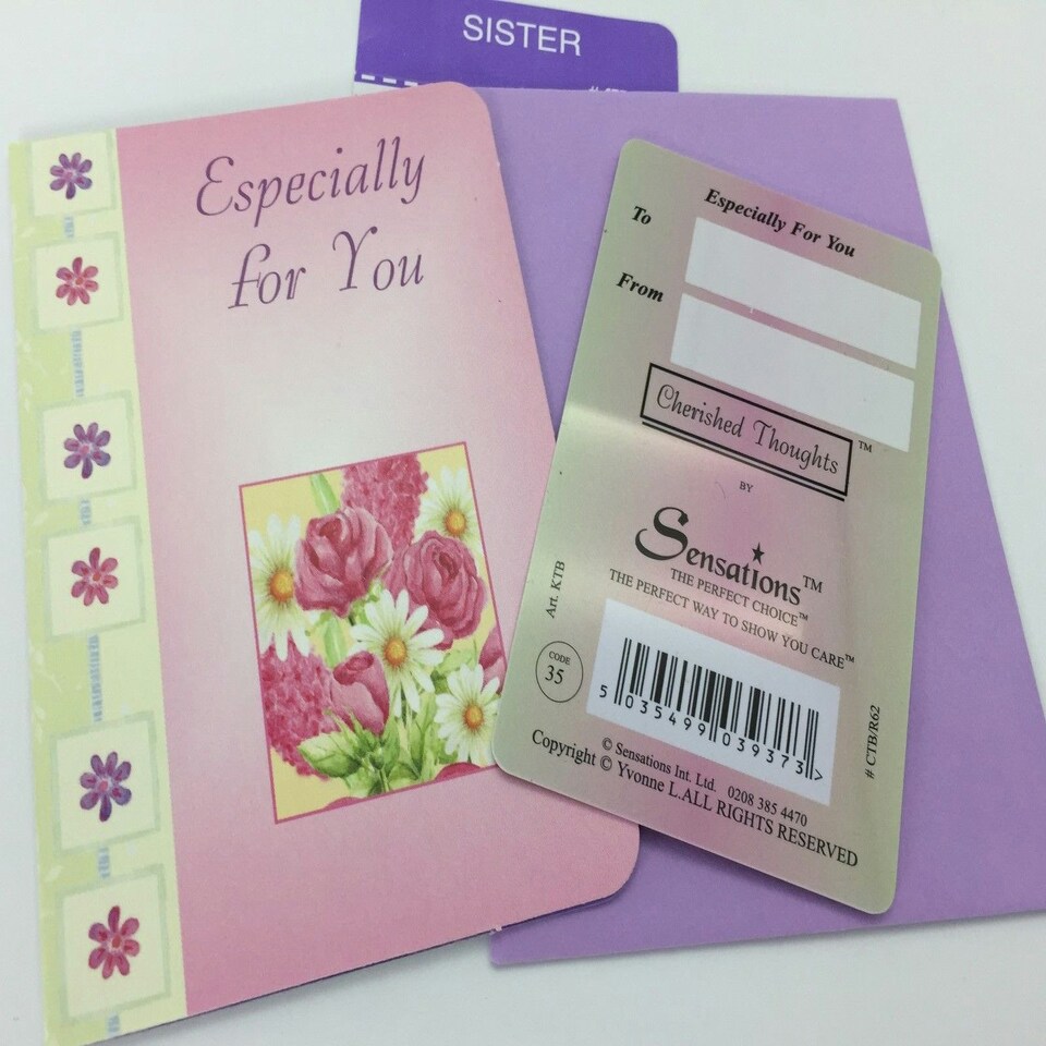 image 1 of Sister You're So Special,, Sentimental Keepsake Wallet / Purse Card