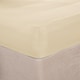 image 3 of OHS Ultra Soft Microfibre Plain Fitted Bed Sheet | Cream | Ivory | Double