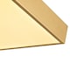 image 3 of Modern 25w LED Flush Square Ceiling Light in Brushed Gold with Opal Diffuser | Gold