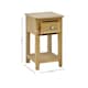 image 8 of Premium Langford Oak Compact 1 Drawer Bedside Table with Shelf