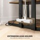 image 5 of HOMCOM HiFi Rack Stand w/ 4-Tier Record Player Stand Dark Brown